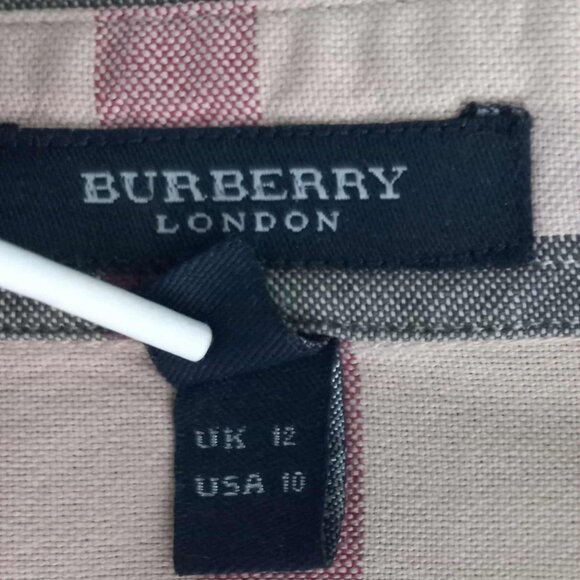 Burberry House Check 3/4 Sleeve Button-up Shirt - Picture 10 of 12